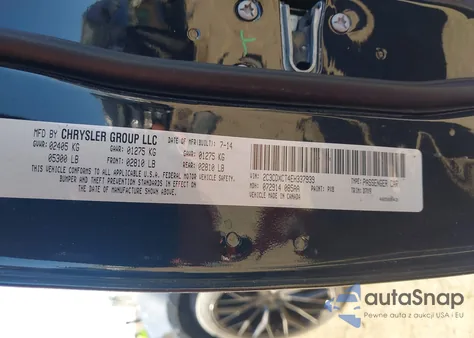 2014 Dodge Charger R/T z USA, uszkodzony, nr VIN 2C3CDXCT4EH337939